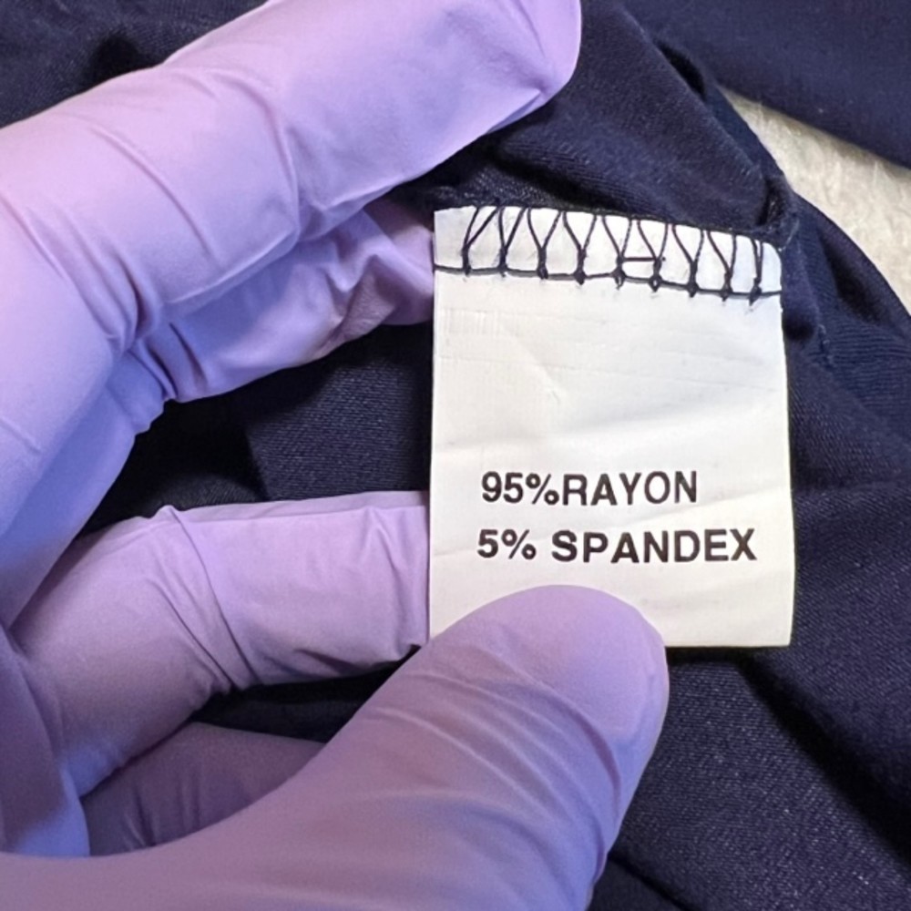 Nwt Ouges Womens Navy Blue V-Neck Wrap Waist Long… - image 7